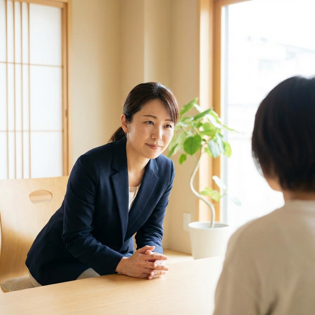親身なカウンセリングの様子